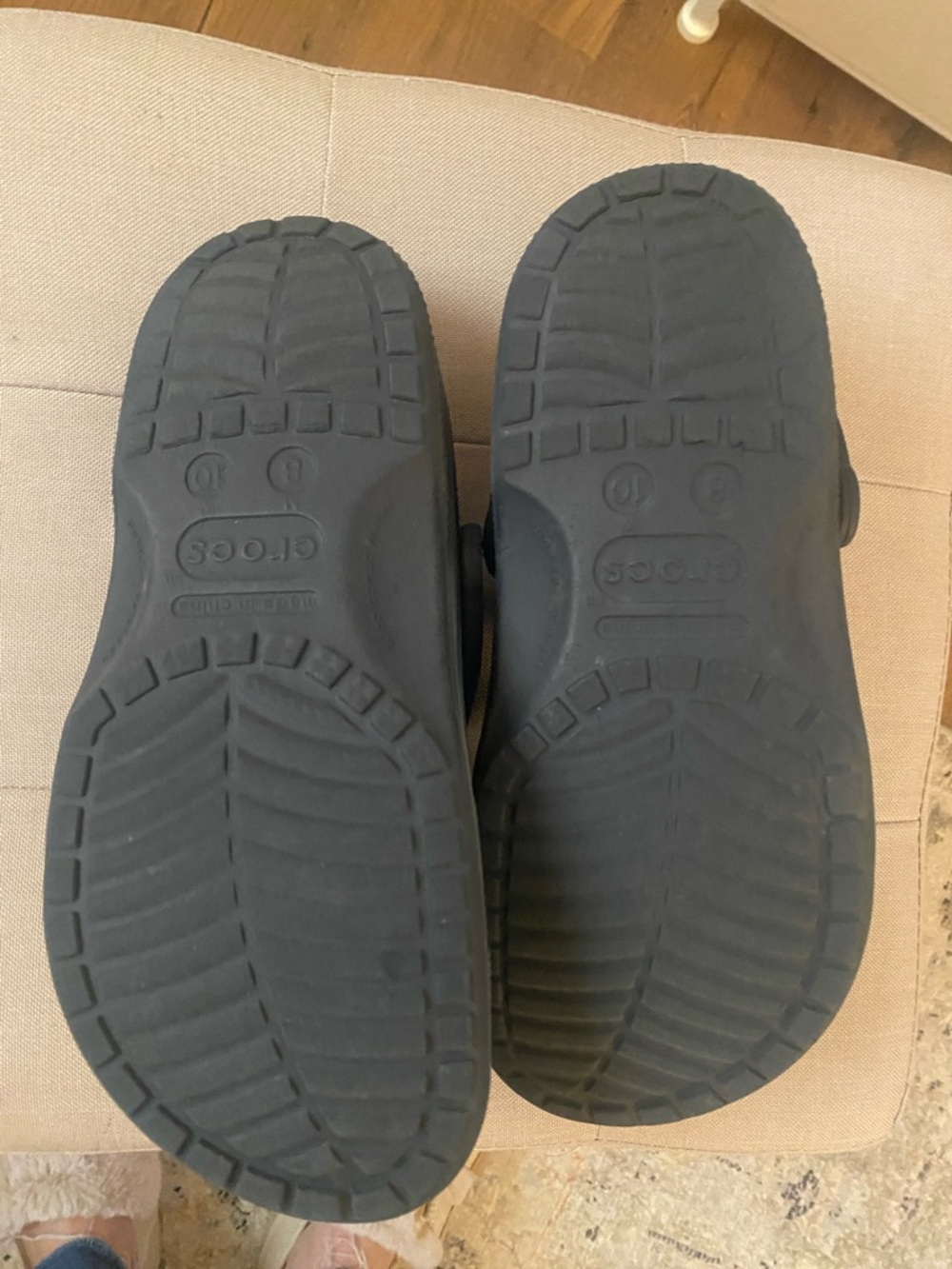 CROCS Men’s Slip-On Sandals - Dark Blue Size 10/Women’s 8 - Picture 2 of 6
